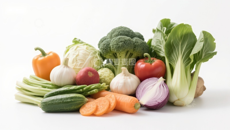 高清大图下载【趣麦麦图】新鲜蔬菜组合展示