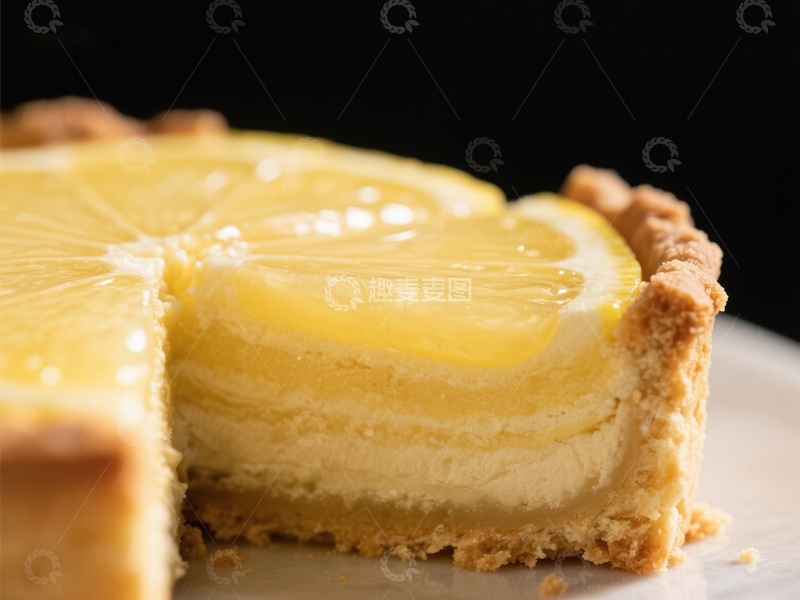 高清大图下载【趣麦麦图】柠檬芝士挞，清新美味