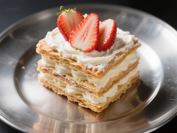 草莓奶油千层酥