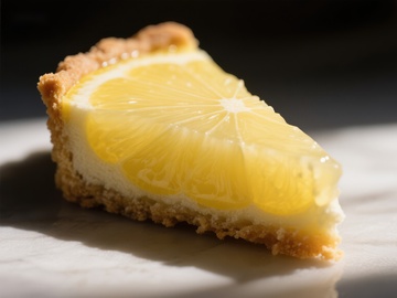 柠檬芝士蛋糕切片