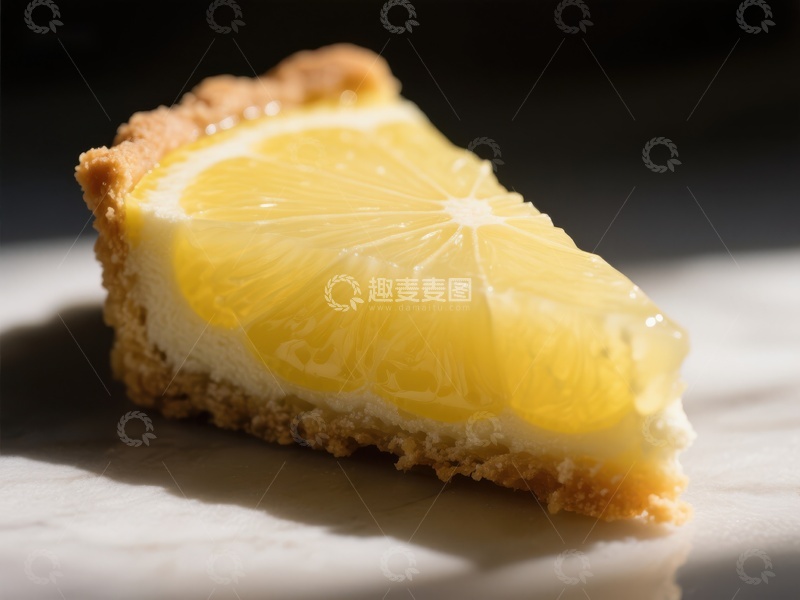 高清大图下载【趣麦麦图】柠檬芝士蛋糕切片