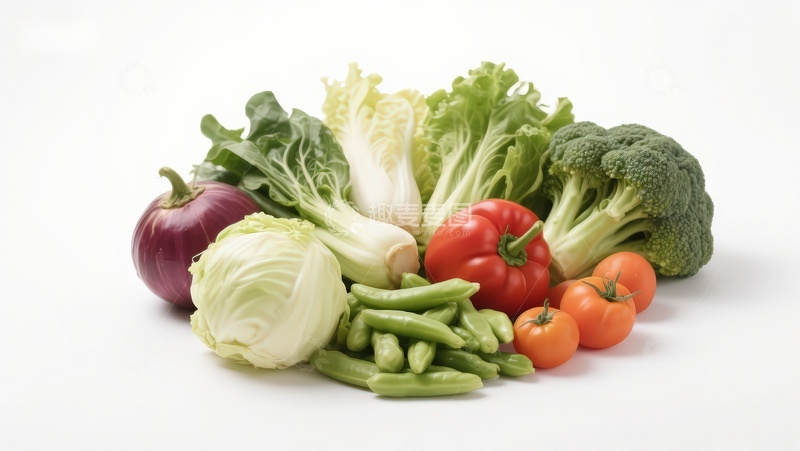 高清大图下载【趣麦麦图】新鲜蔬菜组合展示