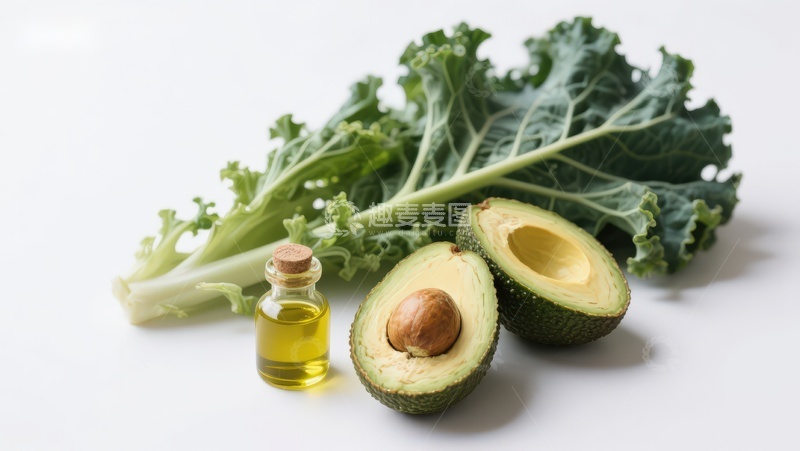 高清大图下载【趣麦麦图】牛油果羽衣甘蓝与橄榄油