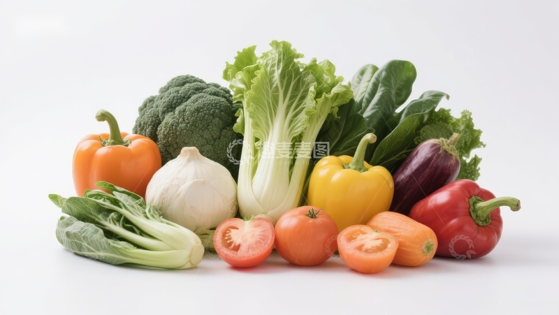 高清大图下载【趣麦麦图】新鲜蔬菜组合展示