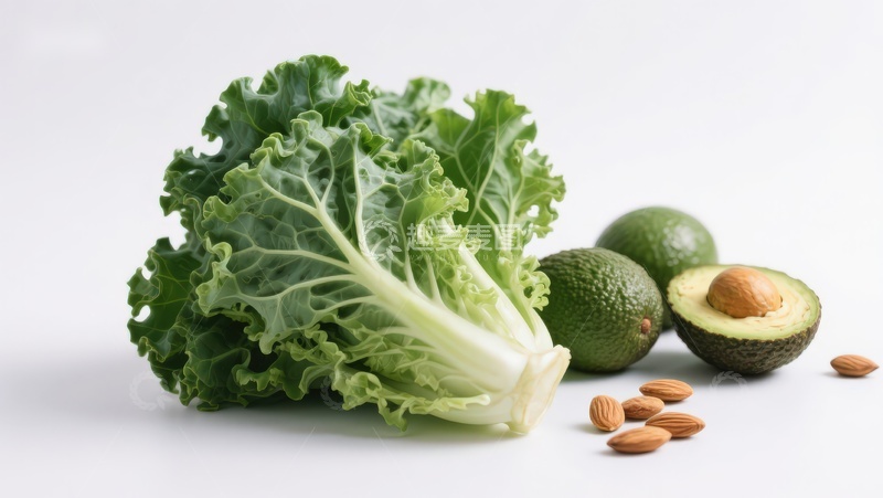 高清大图下载【趣麦麦图】新鲜蔬菜与坚果组合