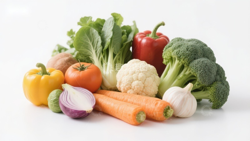 高清大图下载【趣麦麦图】新鲜蔬菜组合展示