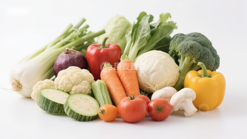 高清大图下载【趣麦麦图】新鲜蔬菜组合展示