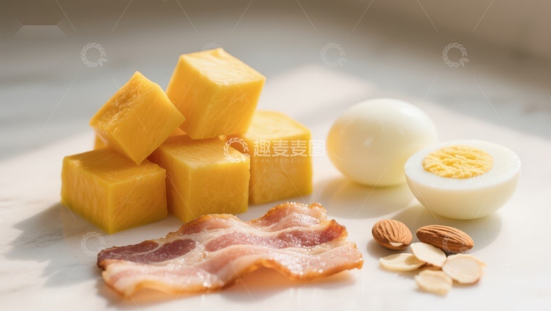 高清大图下载【趣麦麦图】高蛋白食物组合展示