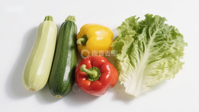 高清大图下载【趣麦麦图】新鲜蔬菜组合展示