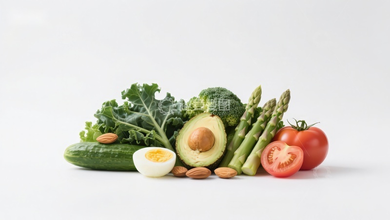 高清大图下载【趣麦麦图】新鲜蔬菜与健康食材组合