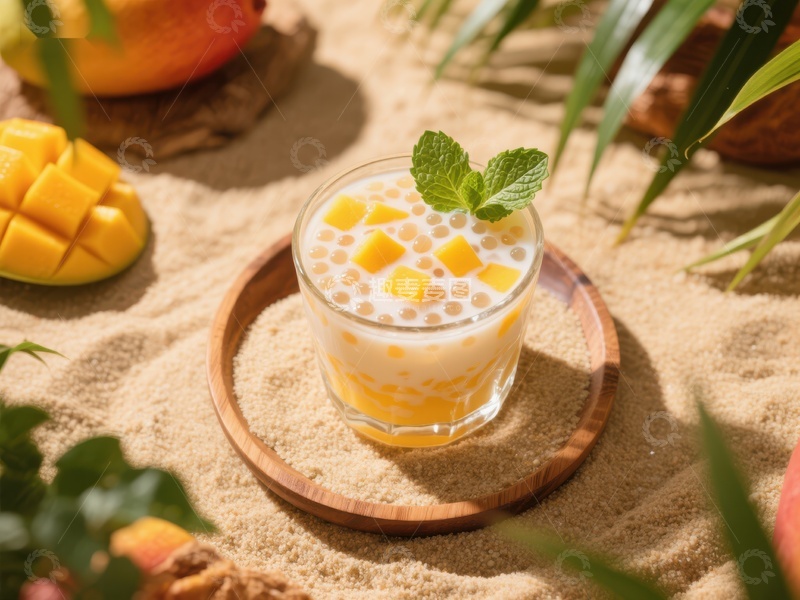 芒果西米露夏日清凉饮品