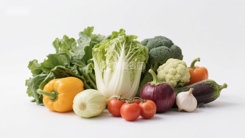 高清大图下载【趣麦麦图】新鲜蔬菜组合展示