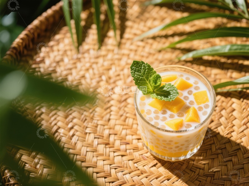 芒果西米露，夏日清凉饮品