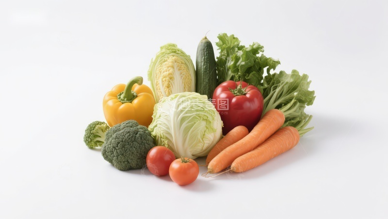 高清大图下载【趣麦麦图】新鲜蔬菜组合展示