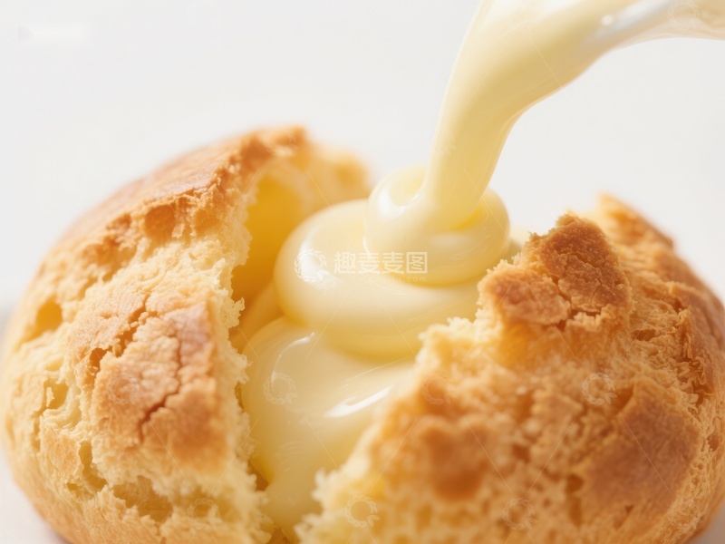 高清大图下载【趣麦麦图】奶油注入酥皮泡芙