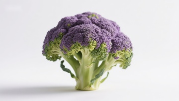 紫色西兰花特写