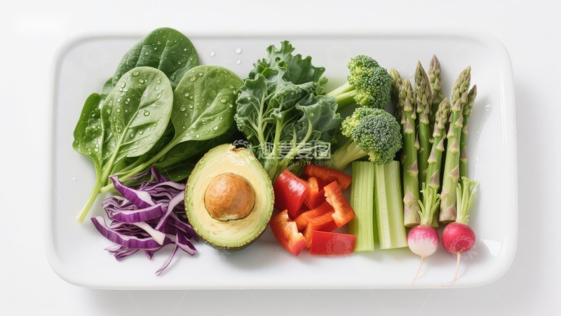 高清大图下载【趣麦麦图】新鲜蔬菜与水果拼盘