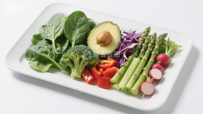 高清大图下载【趣麦麦图】新鲜蔬菜拼盘展示