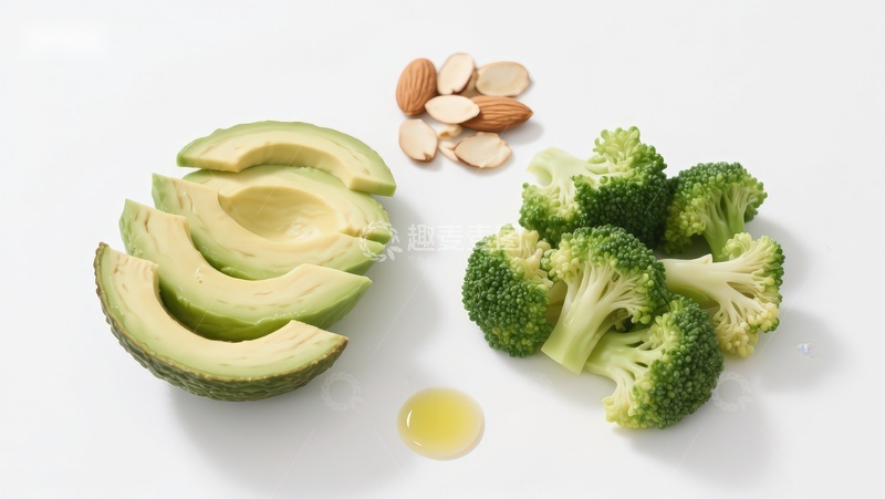 高清大图下载【趣麦麦图】牛油果西兰花与坚果摆盘