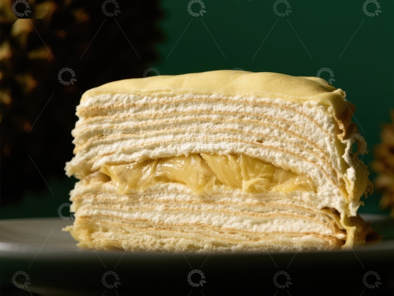 高清大图下载【趣麦麦图】层层叠叠的奶油千层蛋糕