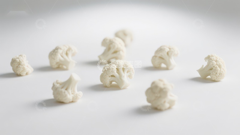 高清大图下载【趣麦麦图】散落的花椰菜小块