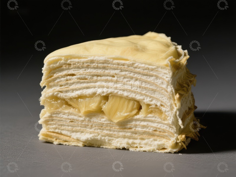 高清大图下载【趣麦麦图】层层叠叠的奶油千层蛋糕