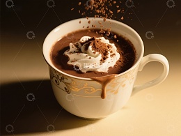 热巧克力与奶油的完美结合
