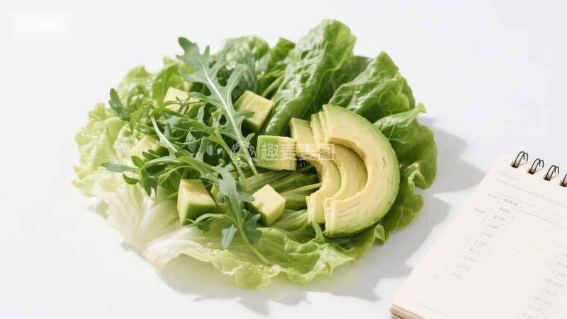 高清大图下载【趣麦麦图】新鲜蔬菜与牛油果沙拉