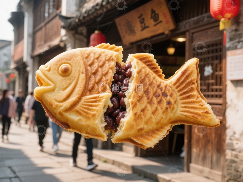 高清大图下载【趣麦麦图】传统鱼形糕点展示