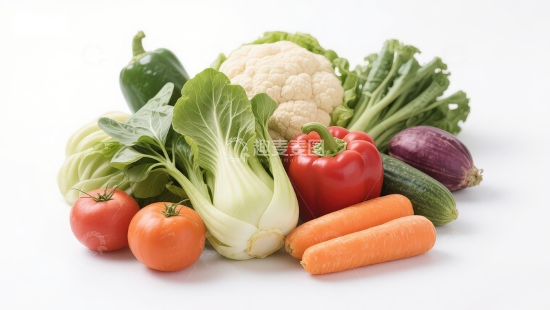 高清大图下载【趣麦麦图】新鲜蔬菜组合展示