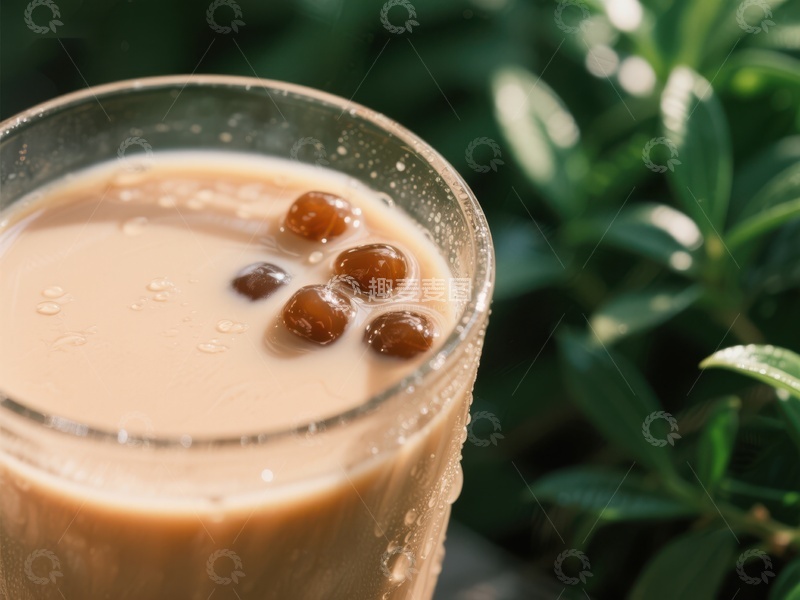 高清大图下载【趣麦麦图】奶茶与珍珠的完美结合