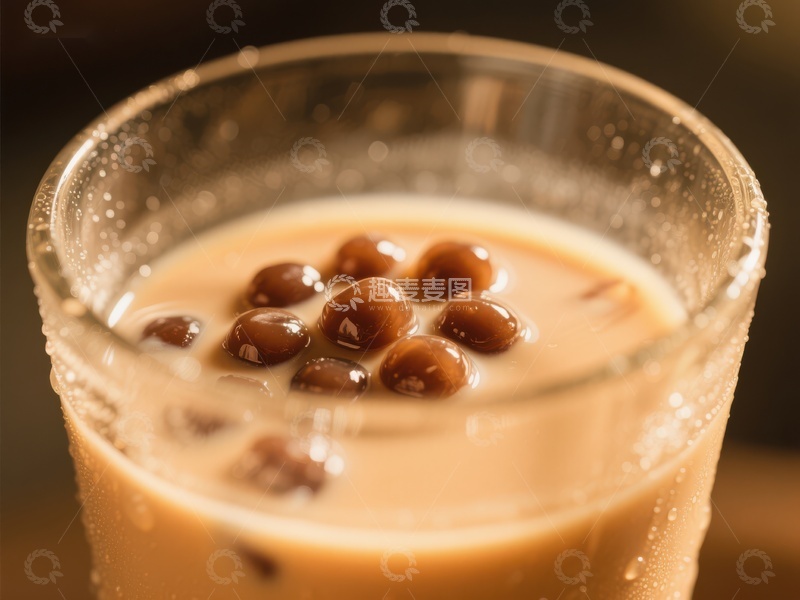 高清大图下载【趣麦麦图】珍珠奶茶特写