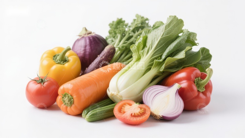 高清大图下载【趣麦麦图】新鲜蔬菜组合展示