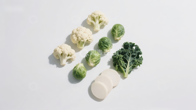 高清大图下载【趣麦麦图】新鲜蔬菜与奶酪片摆拍