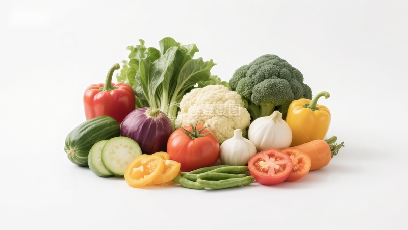 高清大图下载【趣麦麦图】新鲜蔬菜组合展示
