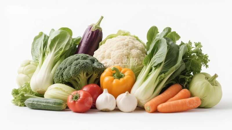 高清大图下载【趣麦麦图】新鲜蔬菜组合展示