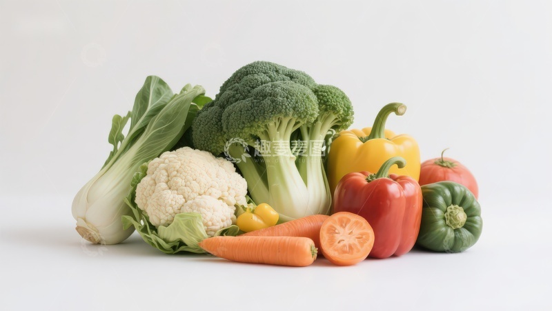 高清大图下载【趣麦麦图】新鲜蔬菜组合展示