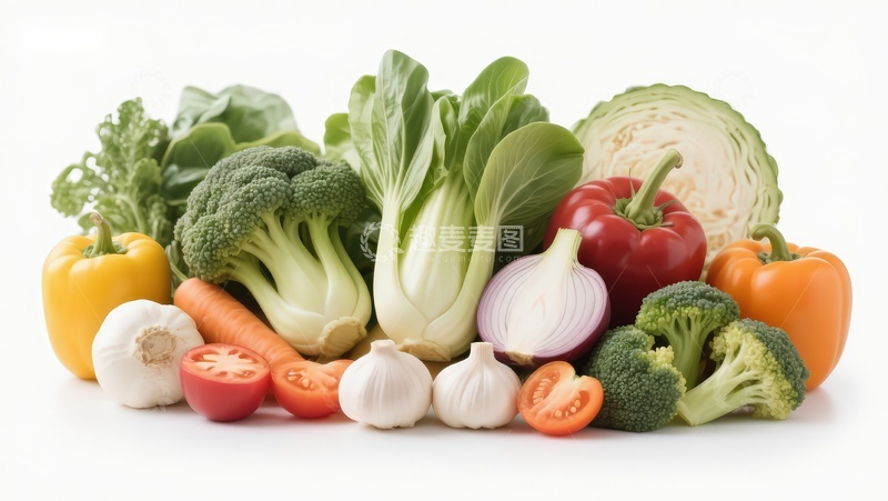高清大图下载【趣麦麦图】新鲜蔬菜组合展示