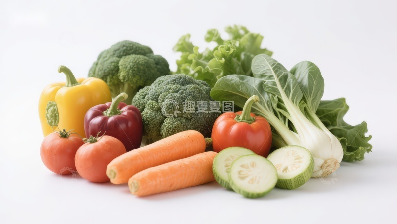 高清大图下载【趣麦麦图】新鲜蔬菜组合展示