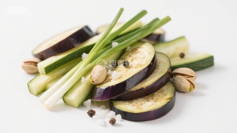高清大图下载【趣麦麦图】切片蔬菜与香料组合