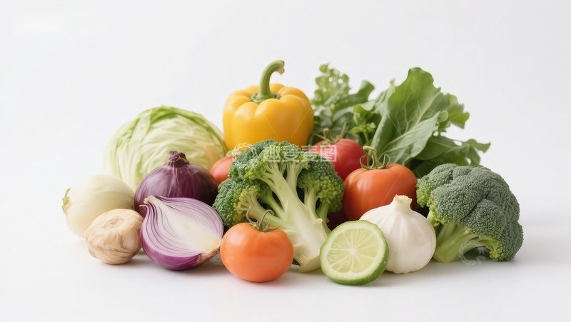 高清大图下载【趣麦麦图】新鲜蔬菜组合展示