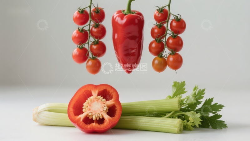 高清大图下载【趣麦麦图】新鲜蔬菜静物组合