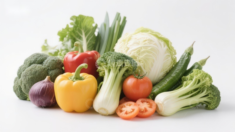 高清大图下载【趣麦麦图】新鲜蔬菜组合展示