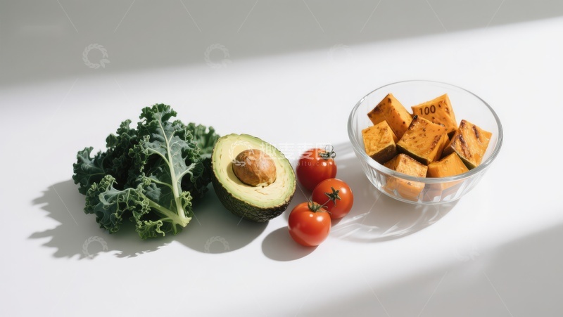 高清大图下载【趣麦麦图】新鲜蔬菜与鳄梨摆拍