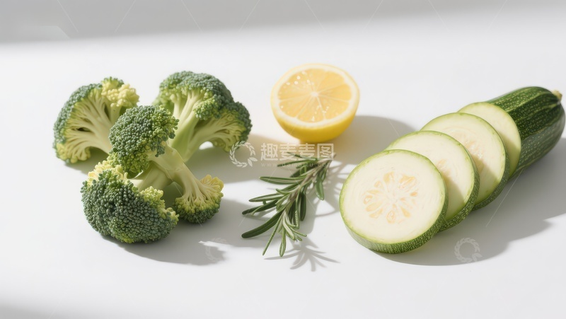 高清大图下载【趣麦麦图】新鲜蔬菜与香料静物