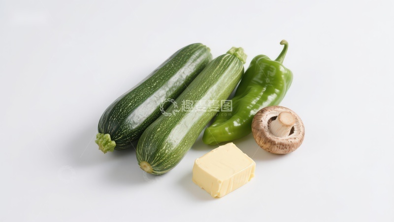 高清大图下载【趣麦麦图】新鲜蔬菜与黄油静物