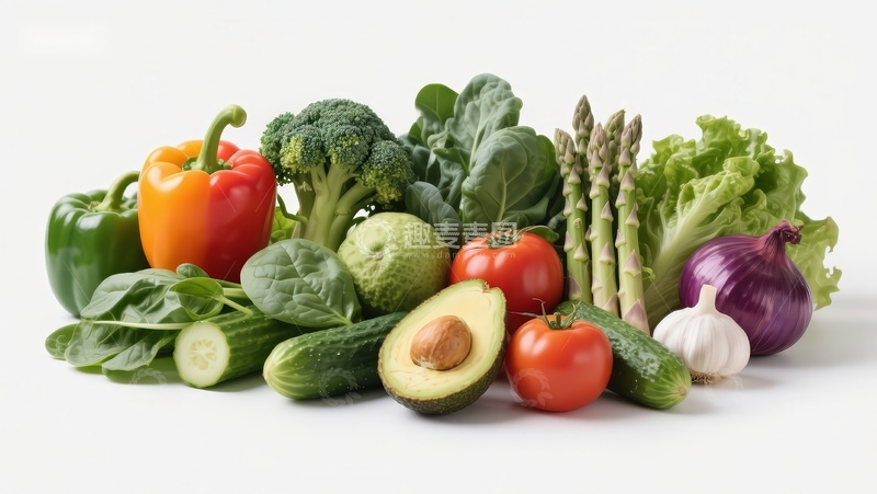 高清大图下载【趣麦麦图】新鲜蔬菜组合展示