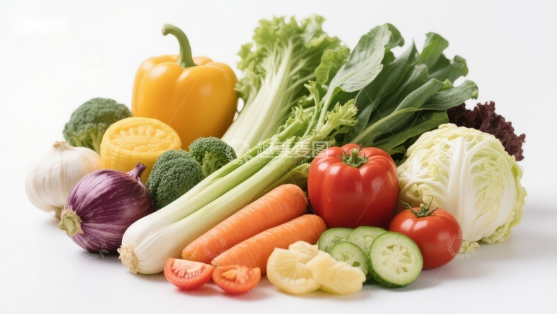 高清大图下载【趣麦麦图】新鲜蔬菜组合展示