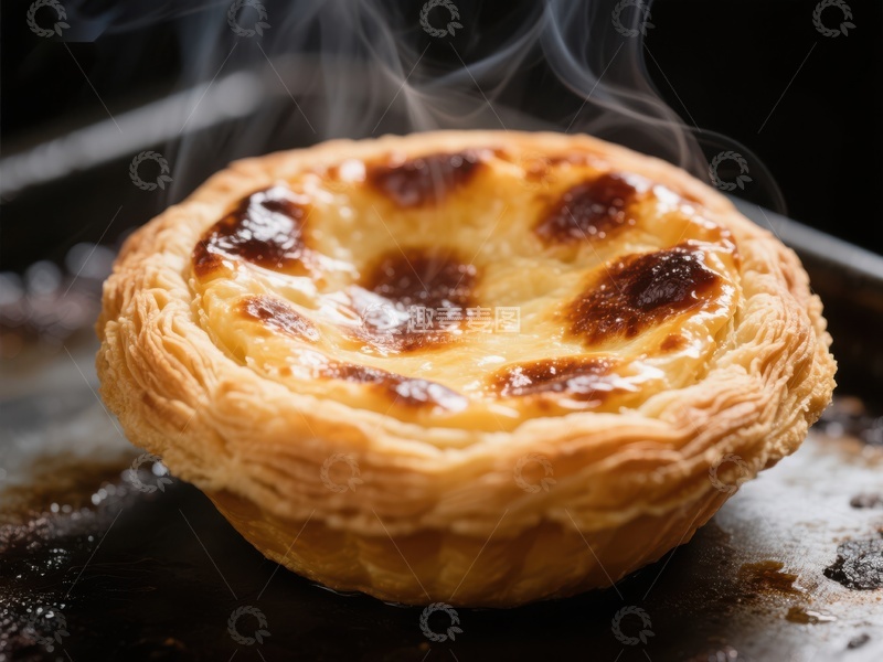 高清大图下载【趣麦麦图】热腾腾的葡式蛋挞