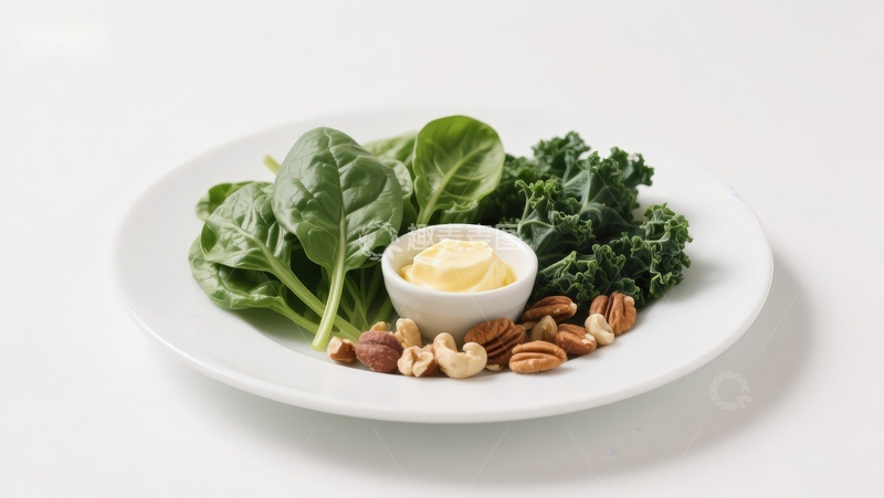 高清大图下载【趣麦麦图】新鲜蔬菜坚果与黄油摆盘